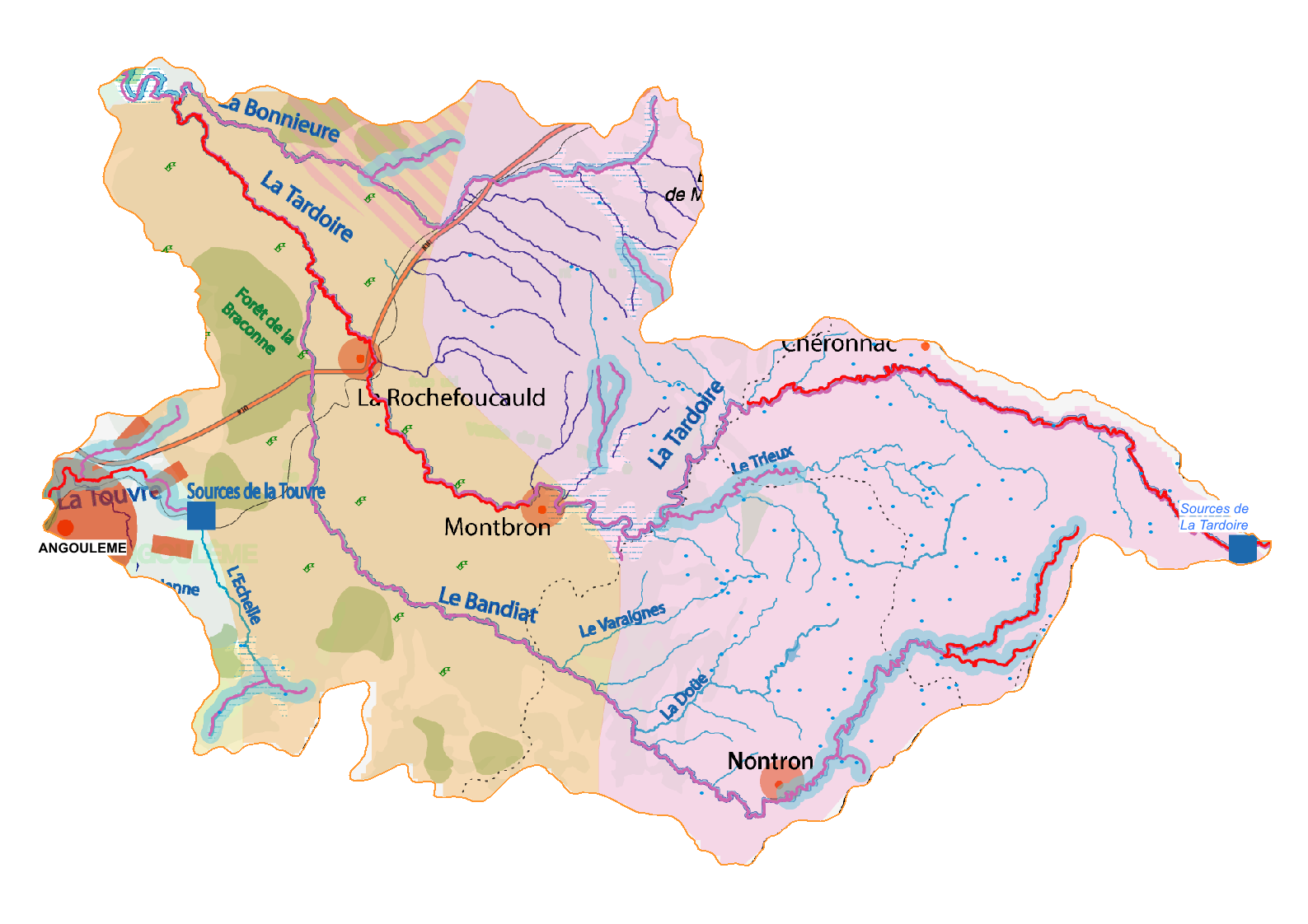 Carte_Milieux_Touvre-Tardoire-Karst
